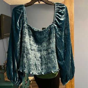 Anthropologie sleeve corset style top, new with tags